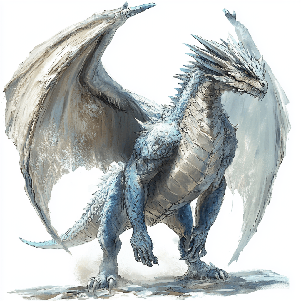 Concept Art Dragon blue