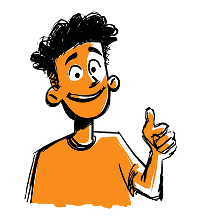 Cartoon Daumen hoch