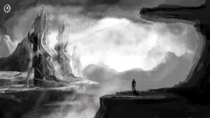 space planet - eine Landschaft auf einem fremden Planeten zeichnen und entwickeln - concept art